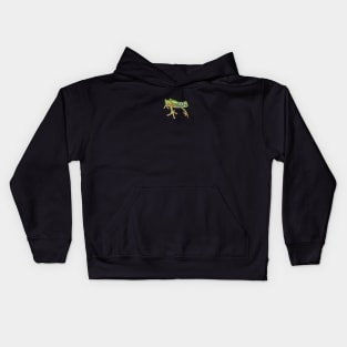 Lemur Leaf Frog Drawing Kids Hoodie